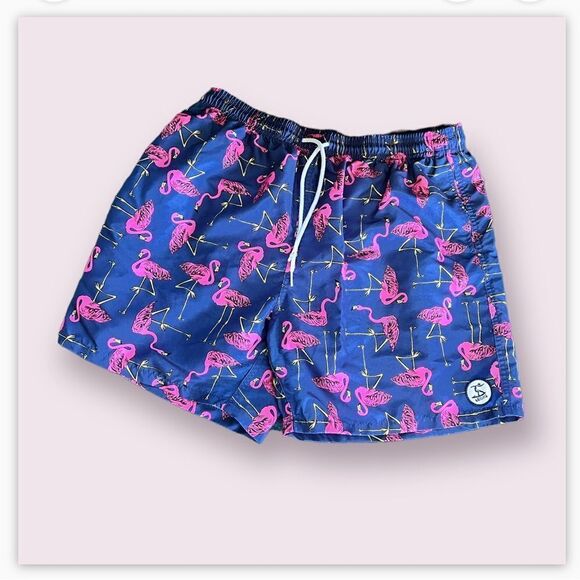 Men’s Flamingo Swim Shorts NWOT - Picture 2 of 3